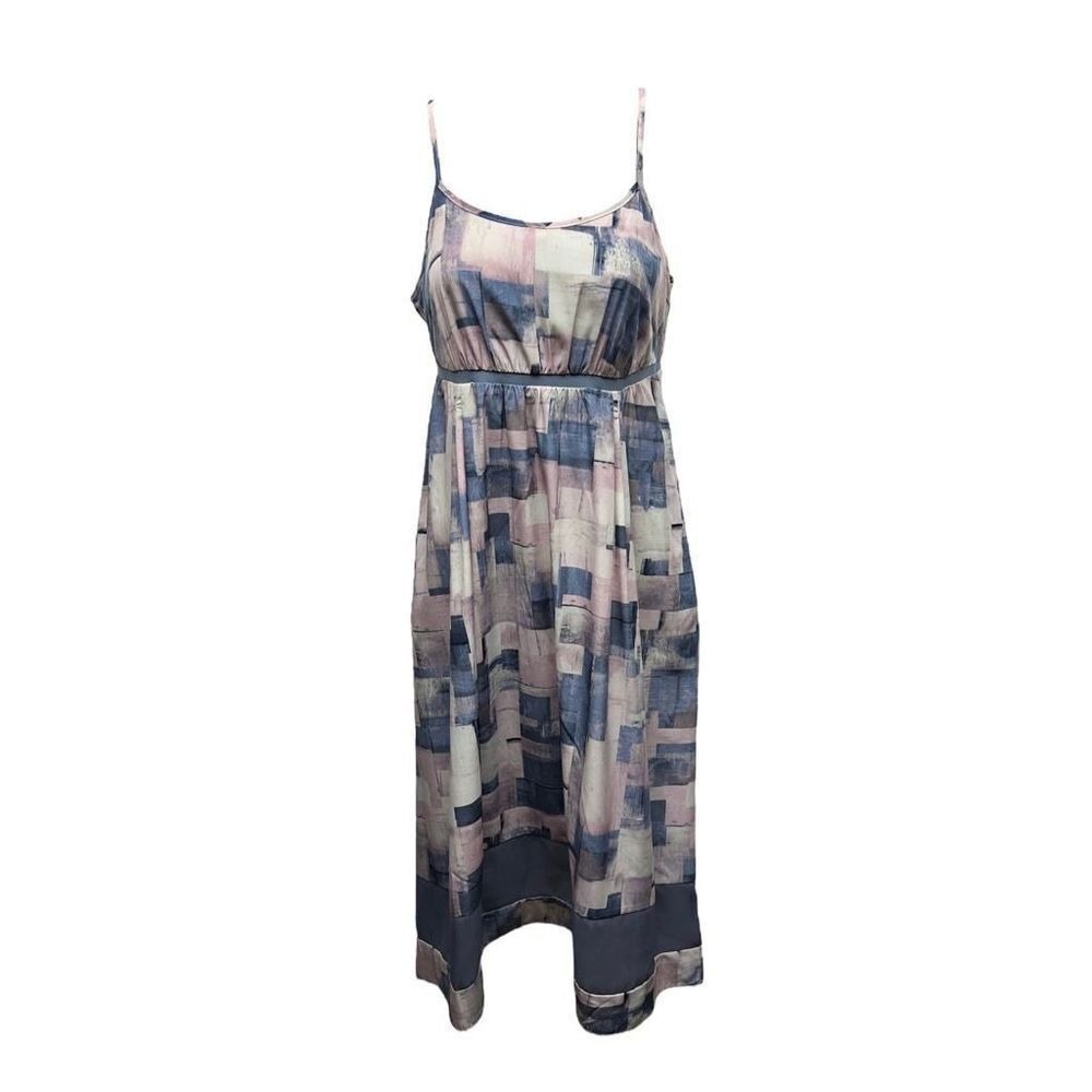Simply Vera Vera Wang Womens Sundress Pastel Square Asymmetric Midi XS New